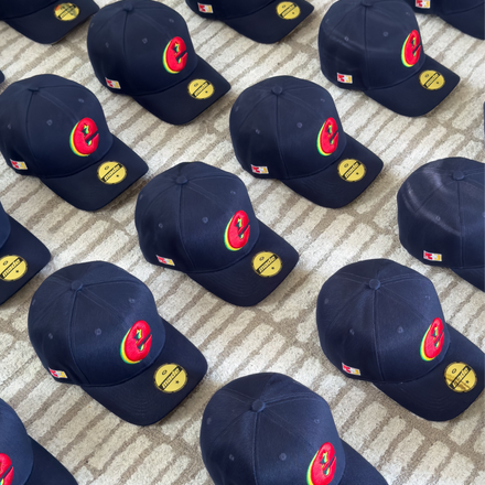 MADE BY ERICK LOGO HAT “NAVY/MULTI-COLOR”